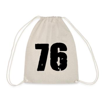 76 number jersey - Drawstring Bag - nature - Front