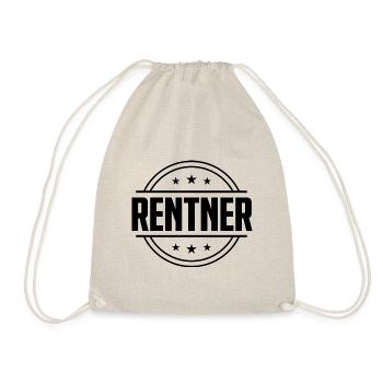 Rentner Rente - Turnbeutel - Natur - Vorne