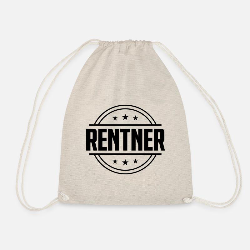 Rentner Rente - Turnbeutel - Natur