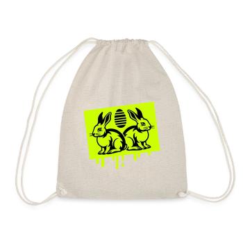 Osterhase Symbol Ostern - Turnbeutel - Natur - Vorne
