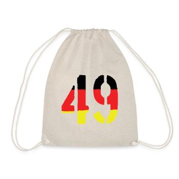 49 Number symbol Germany - Drawstring Bag - nature - Front
