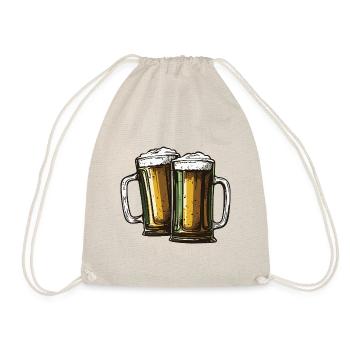 Bier Glas Prost Drinking - Turnbeutel - Natur - Vorne