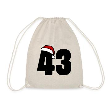 43 Numéro Noël - Sac de sport léger - nature - Devant