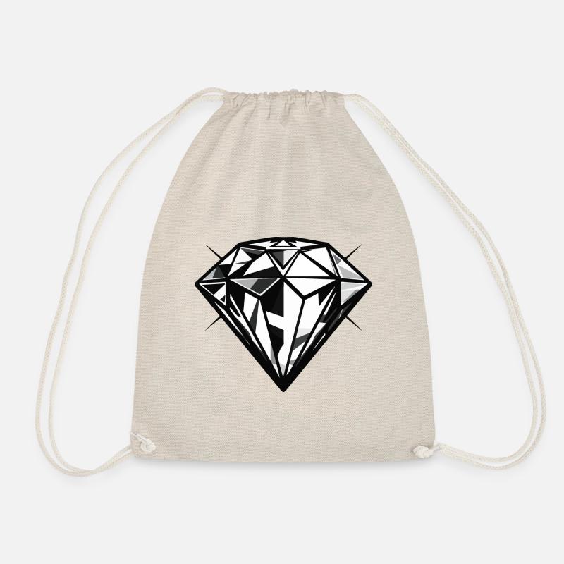 Diamant Symbol - Turnbeutel - Natur