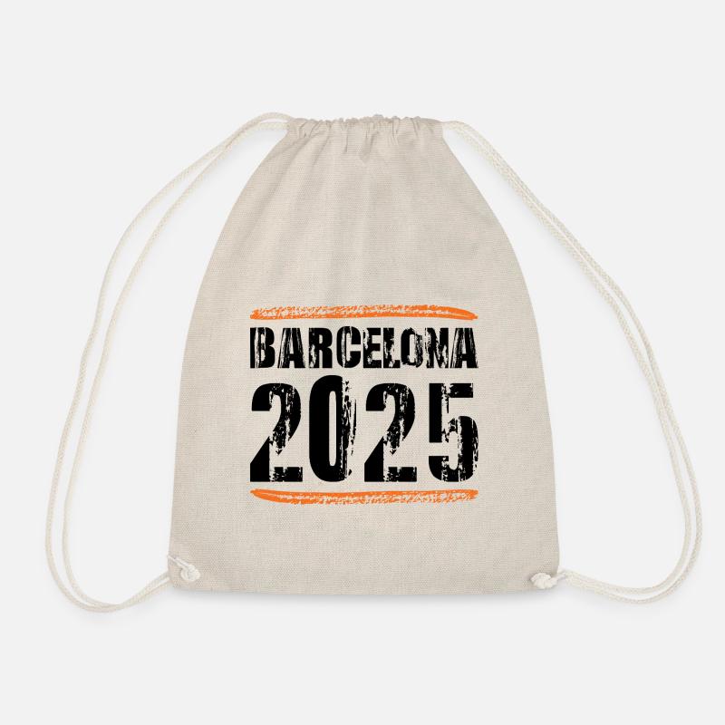 Barcelona 2025 Spruch - Turnbeutel - Natur