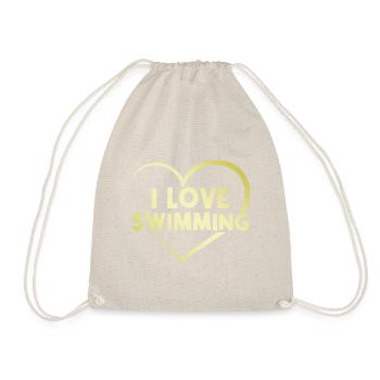 Ich liebe Schwimmen - Turnbeutel - Natur - Vorne