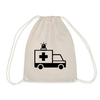 Krankenwagen Ambulance - Drawstring Bag - nature - Front