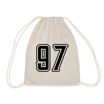 97 Number Symbol - Drawstring Bag - nature - Front