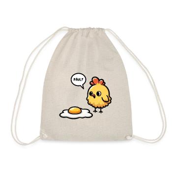 Eggs Fried Egg Easter Meme - Drawstring Bag - nature - Front