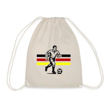 Fussballer Deutschland - Turnbeutel - Natur - Vorne