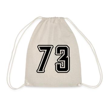 Symbole numérique 73 - Sac de sport léger - nature - Devant
