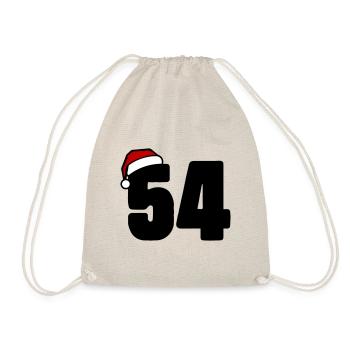 54 Numéro Noël - Sac de sport léger - nature - Devant