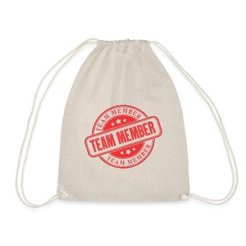 Team Stempel - Turnbeutel - Natur - Vorne