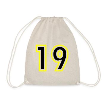 19 Nombre Collège - Sac de sport léger - nature - Devant