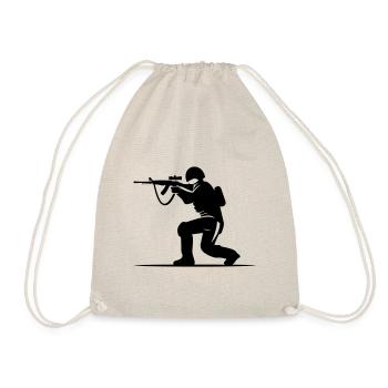 Soldier Icon - Drawstring Bag - nature - Front