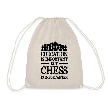 Learning chess - Drawstring Bag - nature - Front