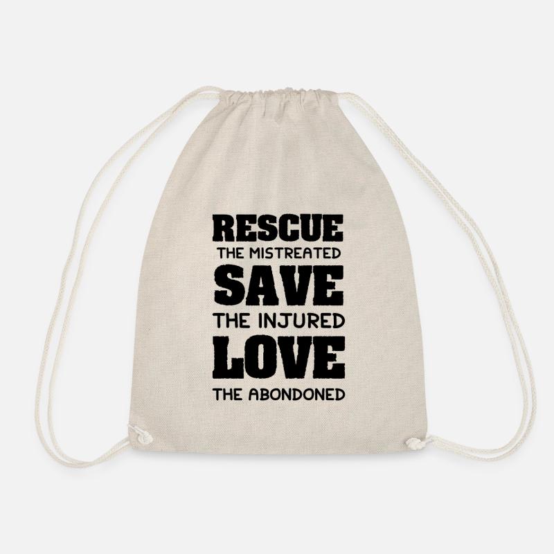 animal welfare claim - Drawstring Bag - nature