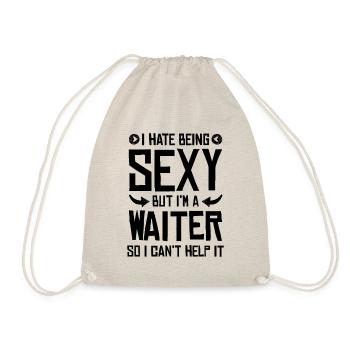 sexy waiter - Drawstring Bag - nature - Front