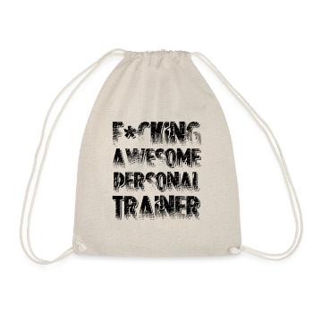 awesome personal trainer - Sac de sport léger - nature - Devant