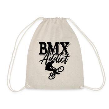 bmx süchtig fahrrad - Turnbeutel - Natur - Vorne