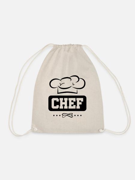 chef chef - Drawstring Bag - nature