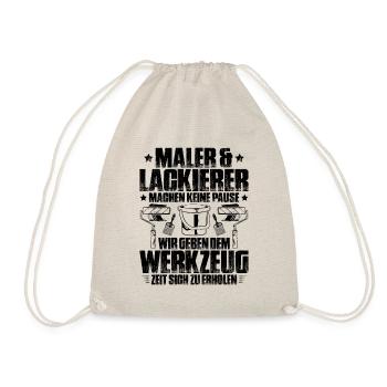 Maler und Lackierer Malerin Lackiererin Painter - Turnbeutel - Natur - Vorne