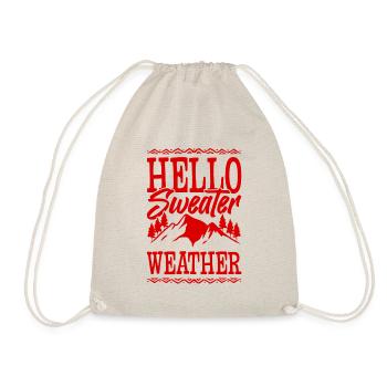 Bonjour Pull Météo - Sac de sport léger - nature - Devant