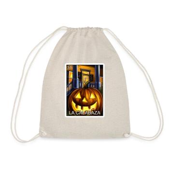 La Calabaza K�rbiskarte Mexikanische Lotteriekarte - Turnbeutel - Natur - Vorne