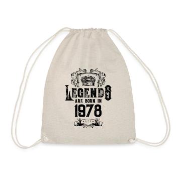 1978 legends birthday - Drawstring Bag - nature - Front