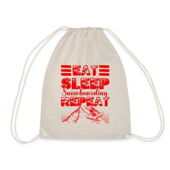 Manger dormir Snowboard Répéter - Sac de sport léger - nature - Devant