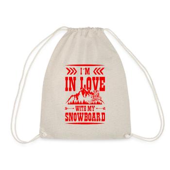 love Snowboarding - Turnbeutel - Natur - Vorne