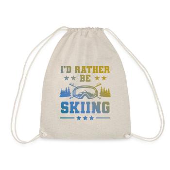 Ski Skiing - Drawstring Bag - nature - Front