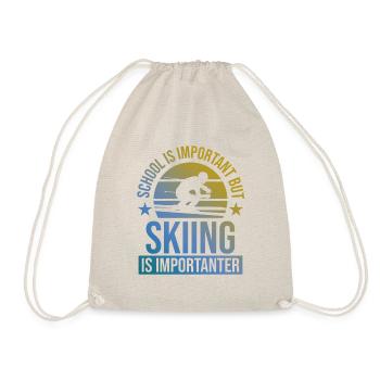 École importante Ski plus important - Sac de sport léger - nature - Devant