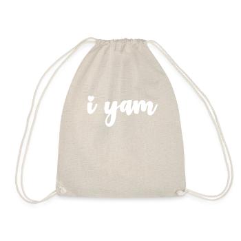 I yam Thanksgiving passende Paare S��kartoffel - Turnbeutel - Natur - Vorne