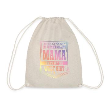 beste mama auf der welt - Turnbeutel - Natur - Vorne