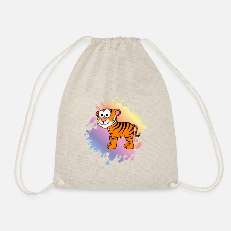 Tiger Comic Tier - Turnbeutel - Natur