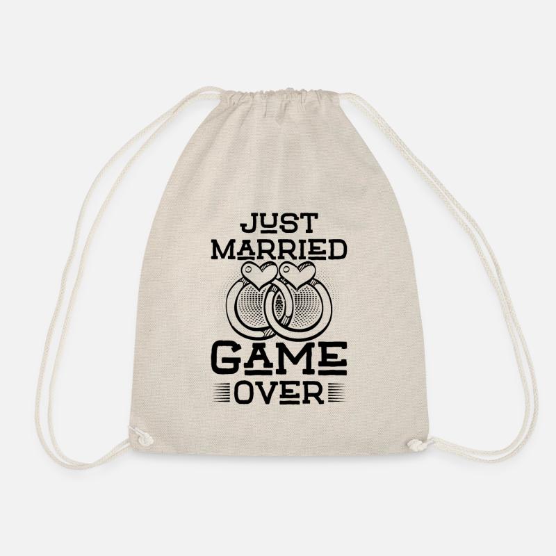 Just Married Game over - Turnbeutel - Natur
