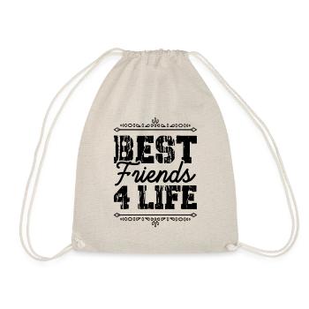 Best Friends 4 Life - Drawstring Bag - nature - Front