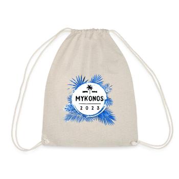 Mykonos 2023 Colorful - Drawstring Bag - nature - Front