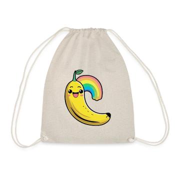 Banane Comic - Turnbeutel - Natur - Vorne