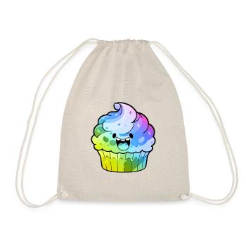 Muffin Comic Colorful - Drawstring Bag - nature - Front