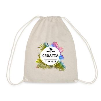 Croatia Tour Travel Colorful - Drawstring Bag - nature - Front