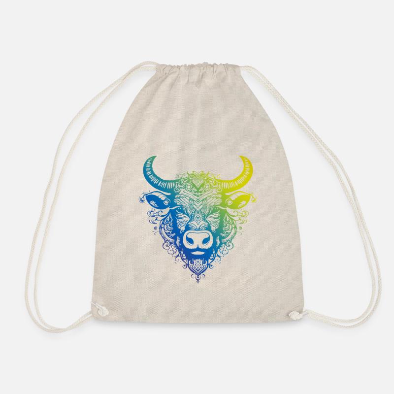 Bulle Mandala Boho - Turnbeutel - Natur