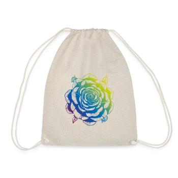 Rose Mandala Boho - Turnbeutel - Natur - Vorne