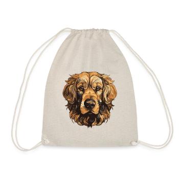Portrait de chien Golden Retriever - Sac de sport léger - nature - Devant