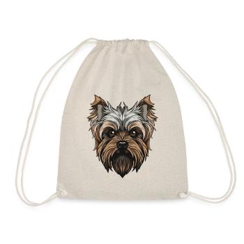 Yorkshire Terrier Hund Portrait - Turnbeutel - Natur - Vorne