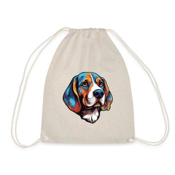 Portrait de chien Beagle - Sac de sport léger - nature - Devant