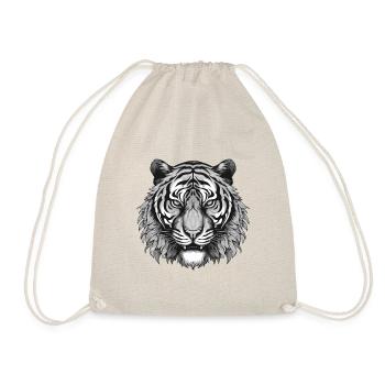 Tiger Portrait Animal - Drawstring Bag - nature - Front