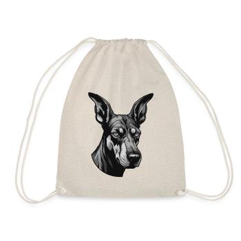 Doberman Chien Portrait Animal - Sac de sport léger - nature - Devant