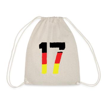 17 Number symbol Germany - Drawstring Bag - nature - Front